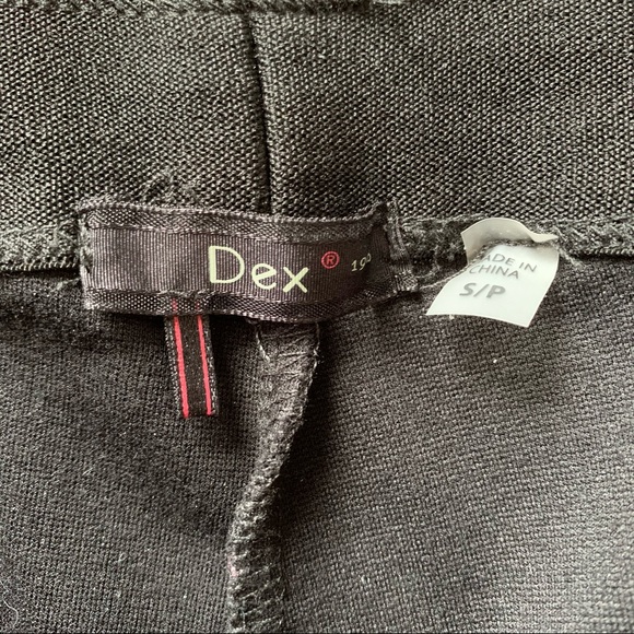 Dex, Faux Leather Stretch Biker Leggings, Black, size S - Picture 6 of 7